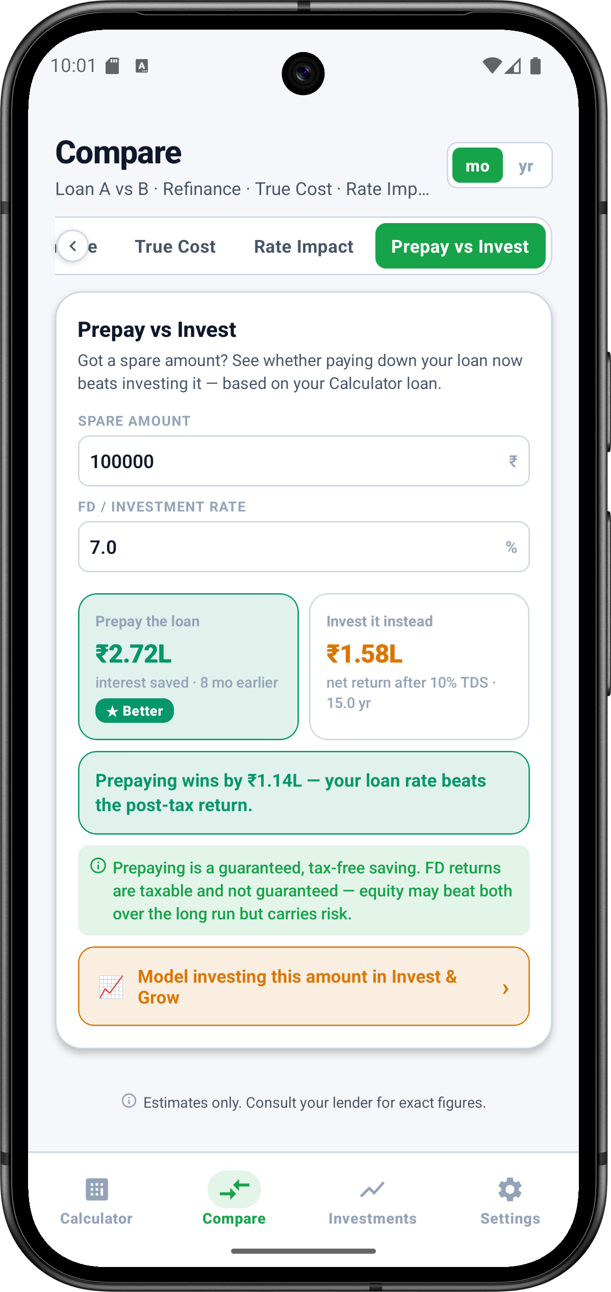 A single extra payment today can save lakhs.